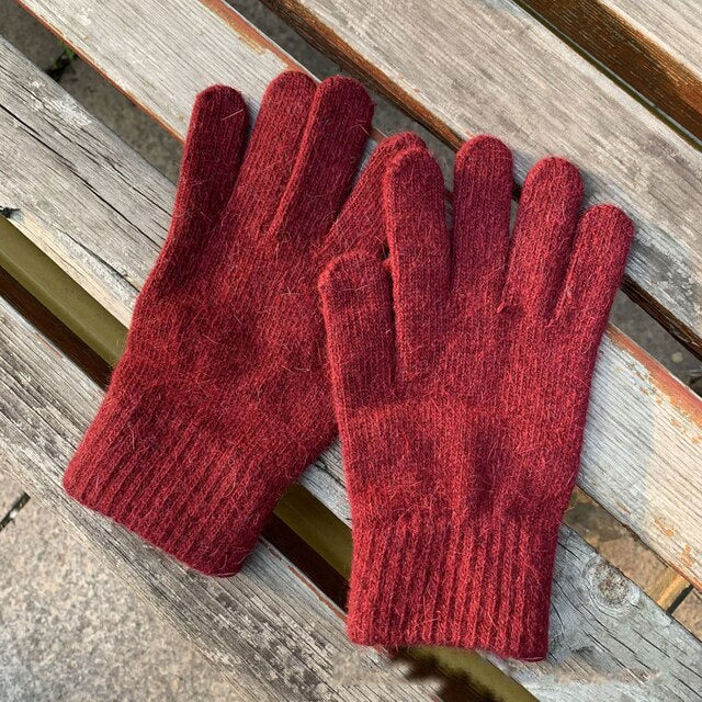 Dámske pletené rukavice