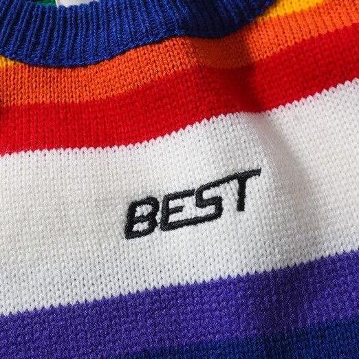 Unisex sveter s nápisom Best (Výpredaj)