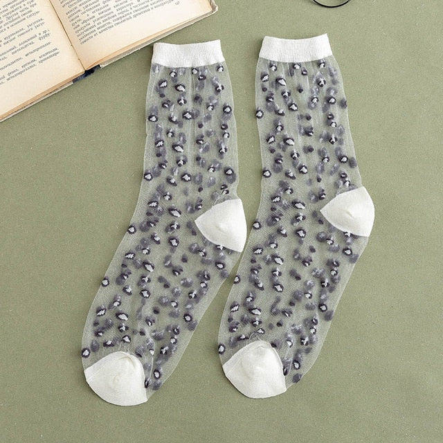 Dámske transparentné ponožky