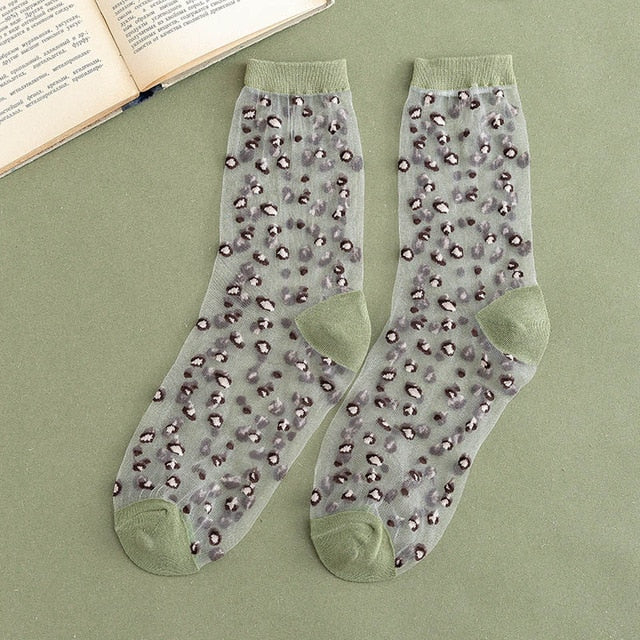 Dámske transparentné ponožky