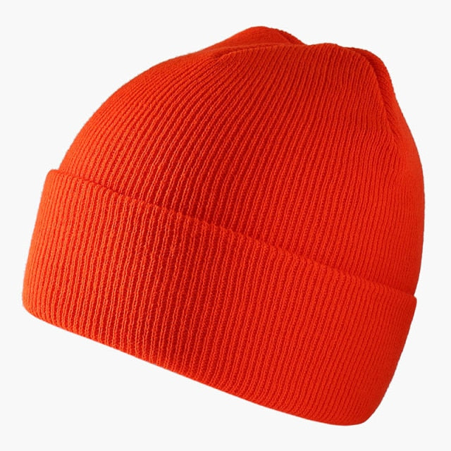 Unisex jednofarebná pletená čiapka