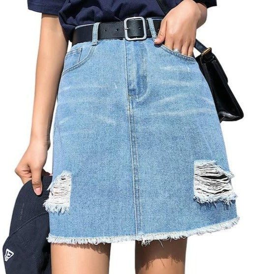 Dámska džínsová sukňa (Výpredaj)
