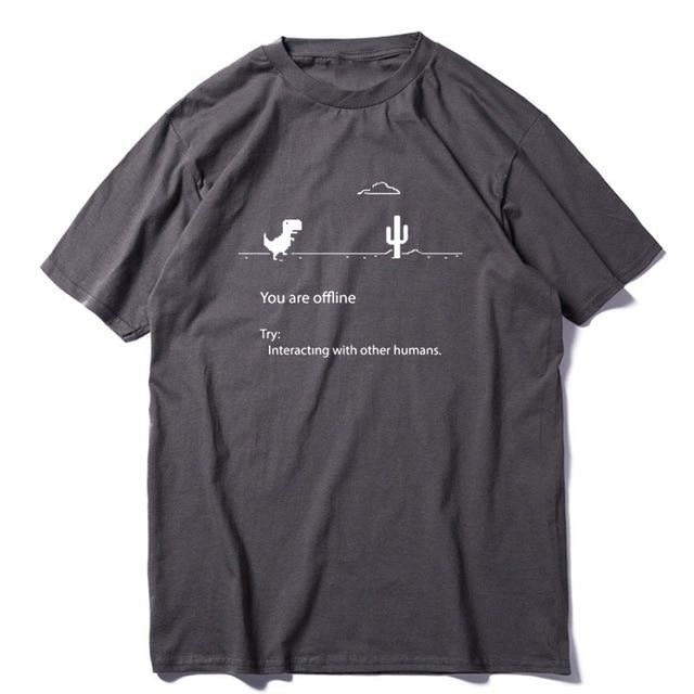 Pánske tričko s potlačou dinosaura