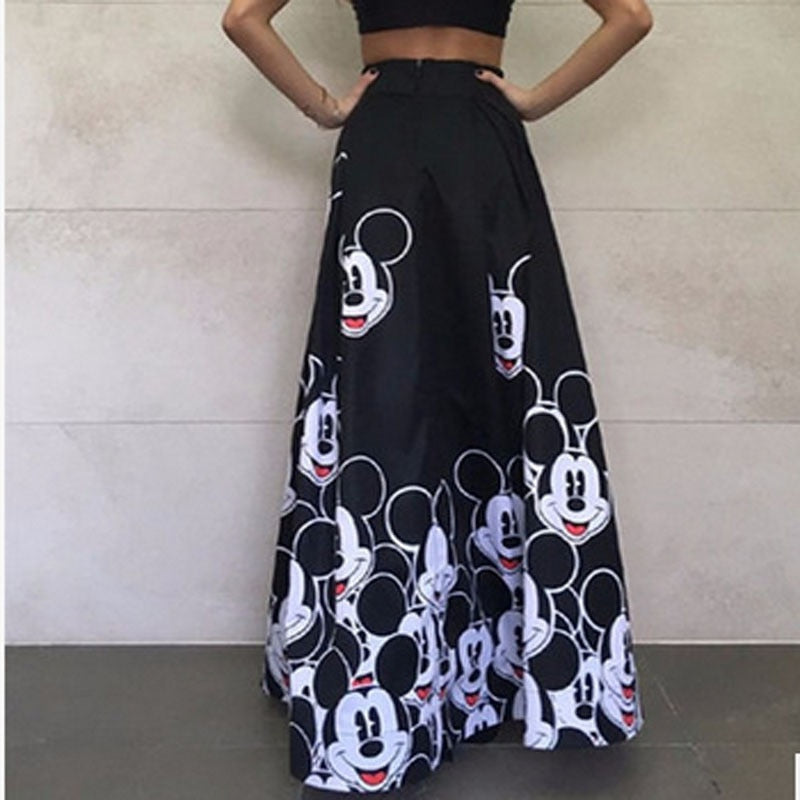 Dámska Mickey dlhá sukňa