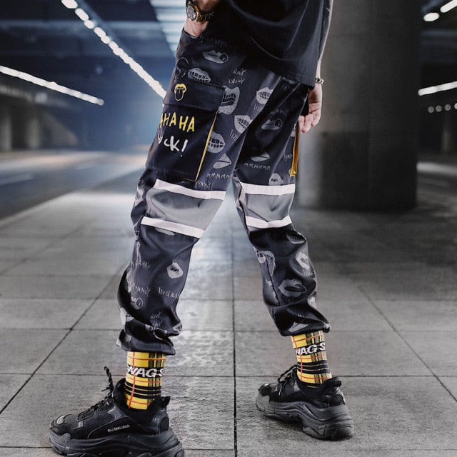 Pánske hip hop nohavice s kapsami (Výpredaj)