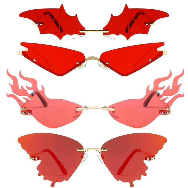 Dámske slnečné okuliare v tvare a krídel