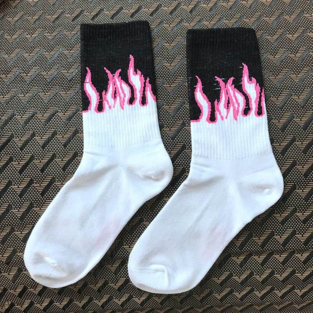 Cool ponožky s plameňom