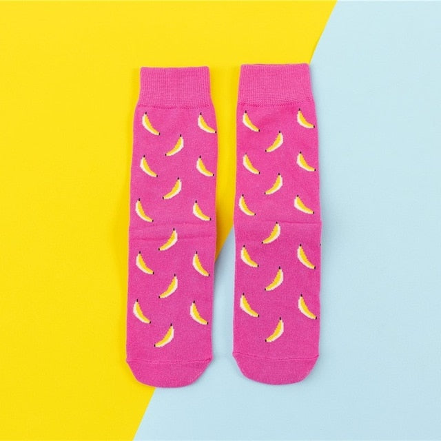 Dámske ponožky so vzorom jedla