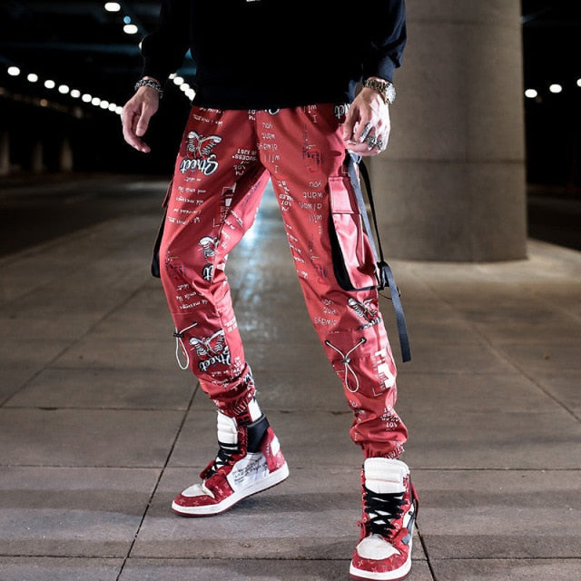 Pánske hip hop nohavice s kapsami (Výpredaj)