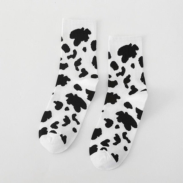 Ponožky s kravským vzorom