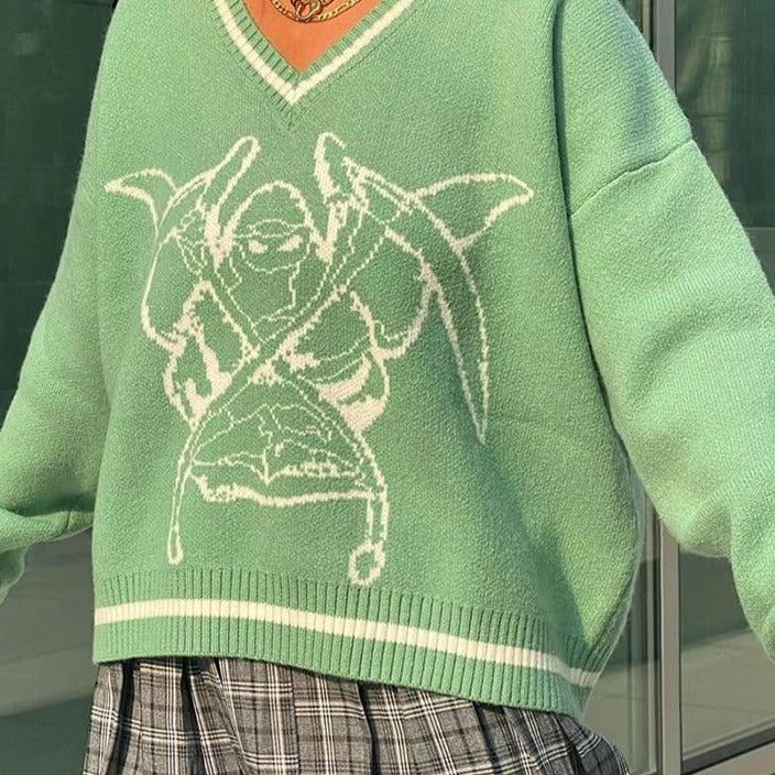 Dámsky pletený oversize sveter