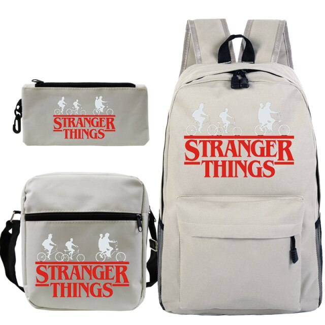Dievčenský ruksak Stranger Things v 3 dielnej sade