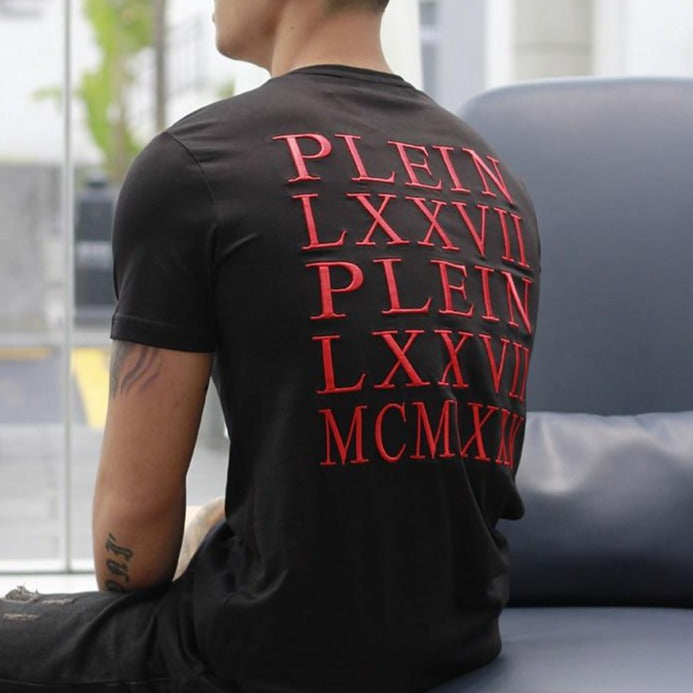 Pánske tričko s vyšívanými písmenami