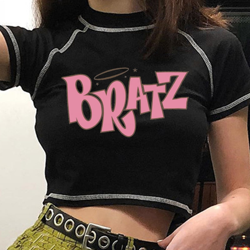 Dámske crop top tričko Bratz