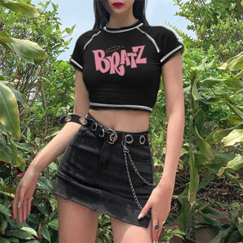 Dámske crop top tričko Bratz