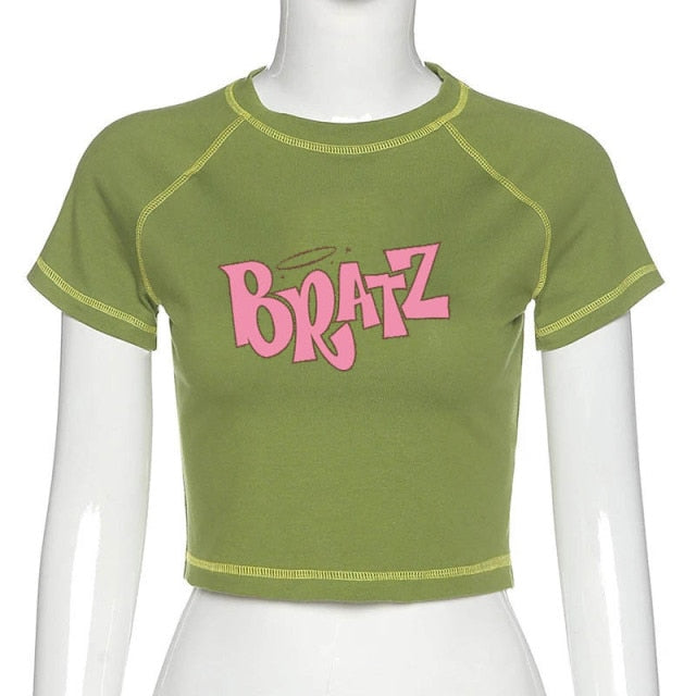 Dámske crop top tričko Bratz