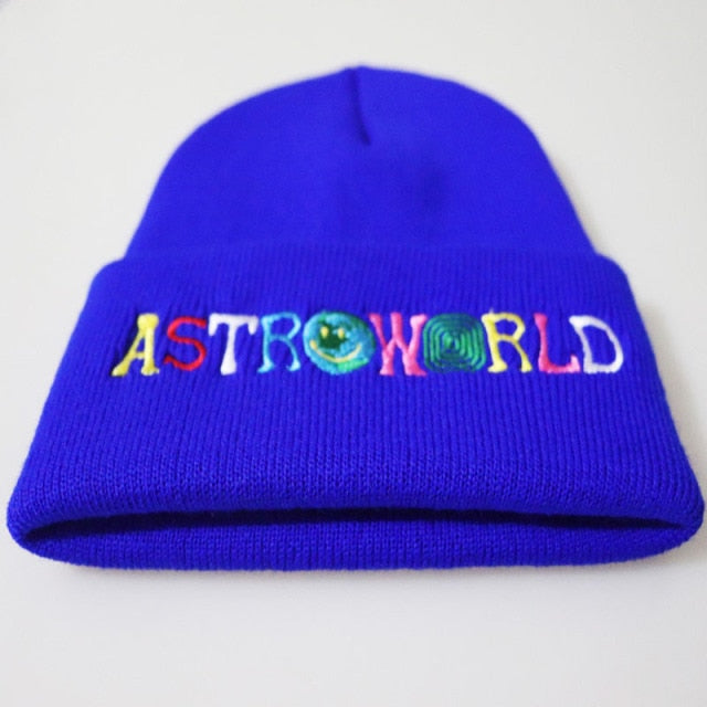 Pletená čiapka s výšivkou ASTROWORLD