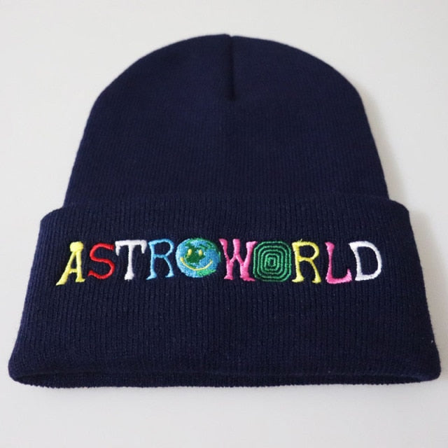 Pletená čiapka s výšivkou ASTROWORLD