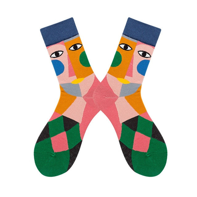 Unisex farebné ponožky