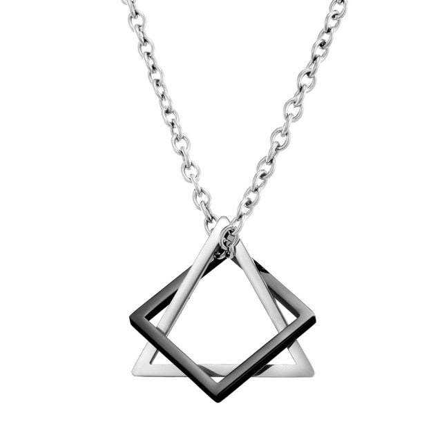 Pánsky náhrdelník s geometrickým príveskom
