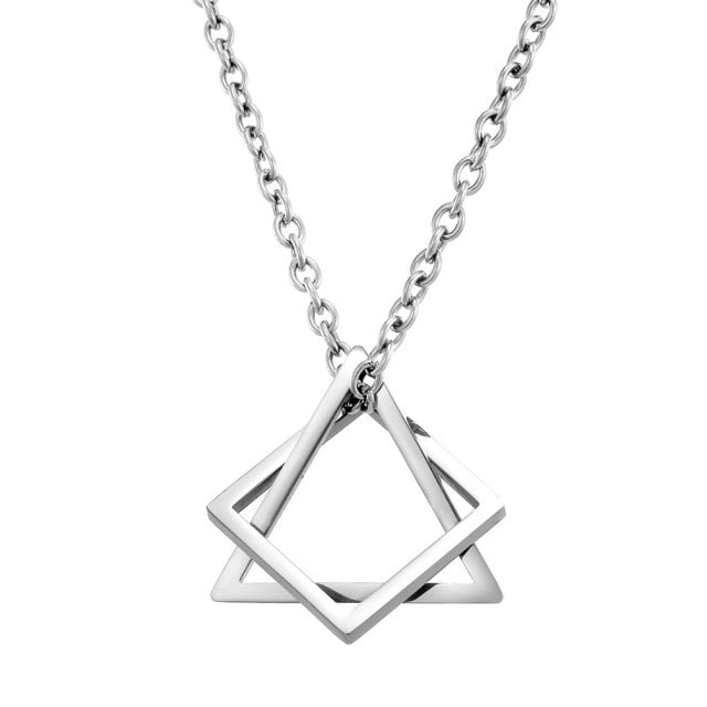 Pánsky náhrdelník s geometrickým príveskom