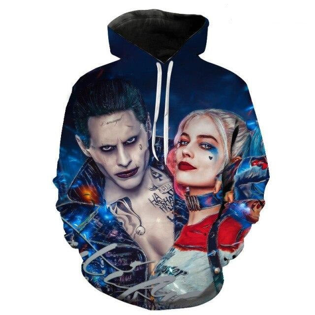 Unisex mikina s 3D potlačou Joker