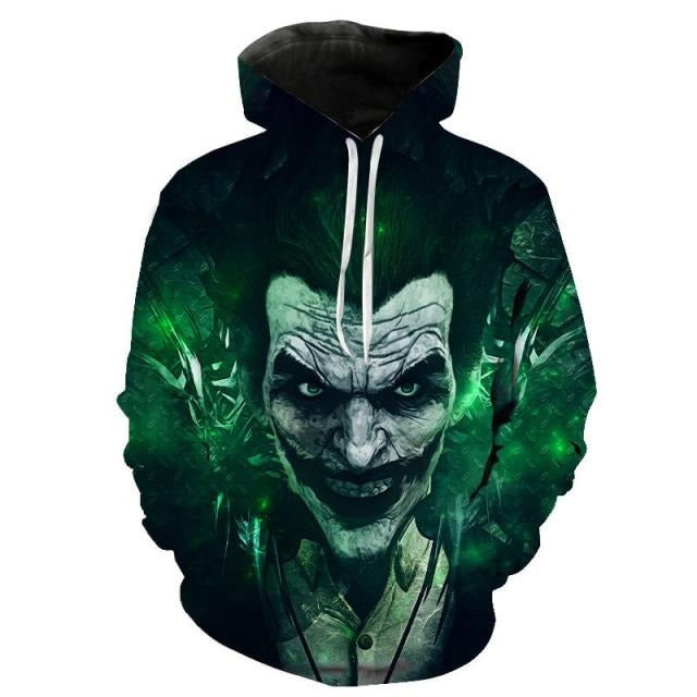 Unisex mikina s 3D potlačou Joker