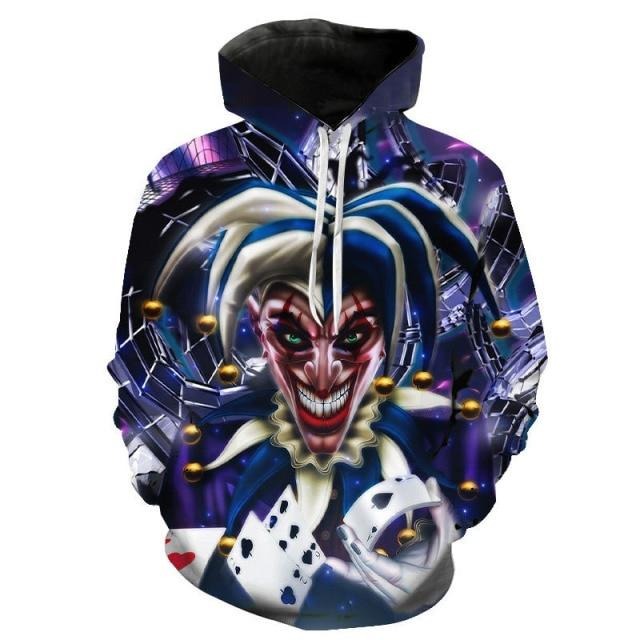 Unisex mikina s 3D potlačou Joker