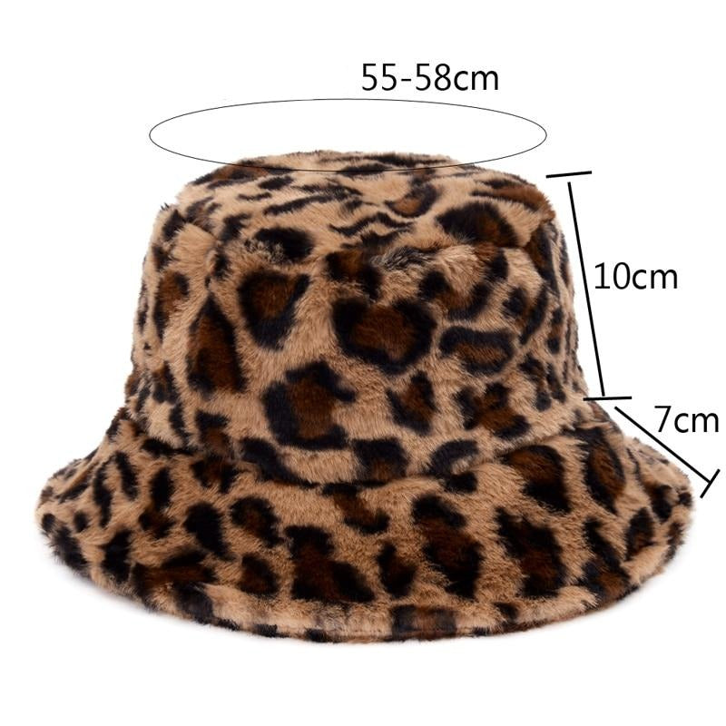 Dámsky chlpatý klobúk bucket hat