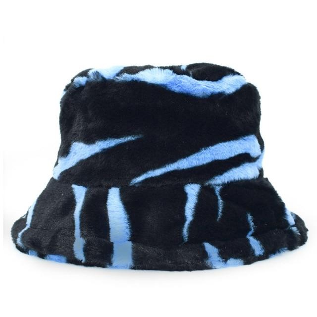 Dámsky chlpatý klobúk bucket hat