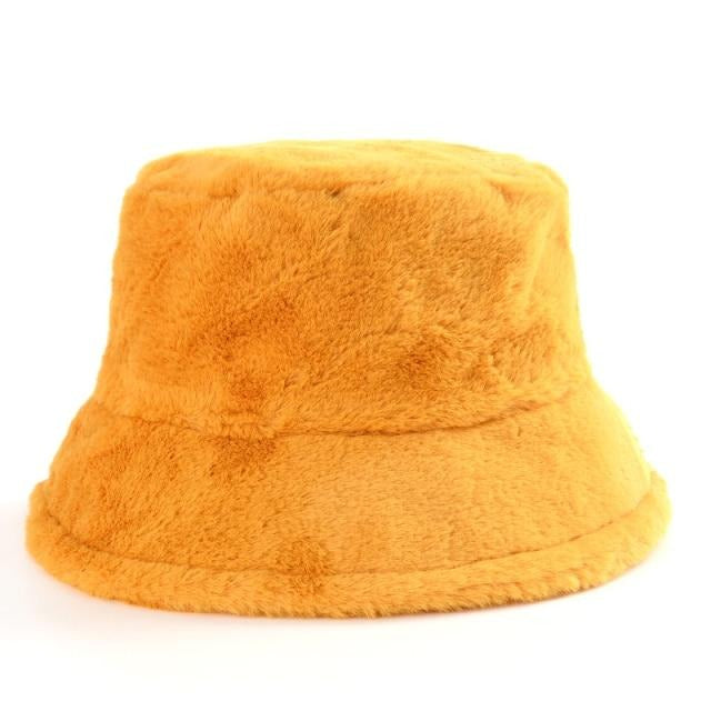 Dámsky chlpatý klobúk bucket hat