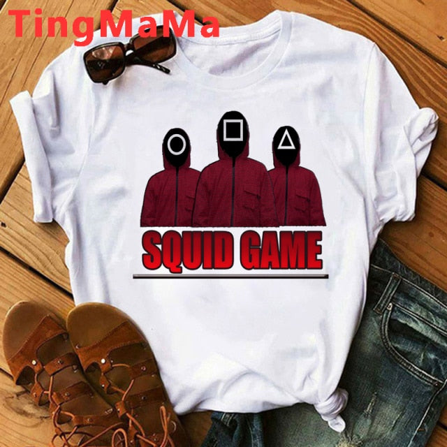 Unisex tričko s potlačou Squid Game