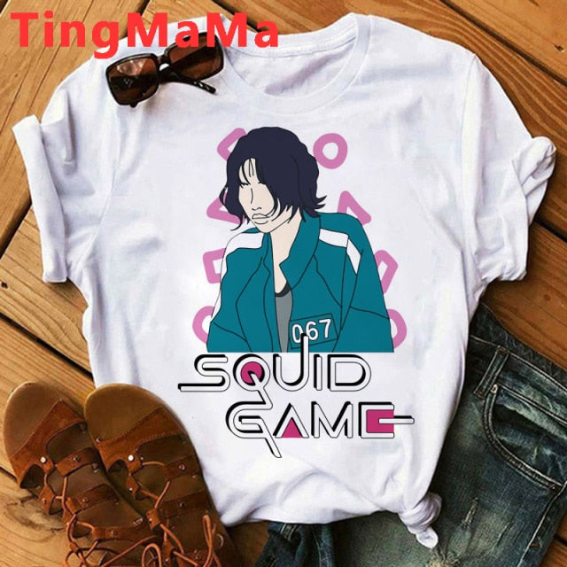 Unisex tričko s potlačou Squid Game