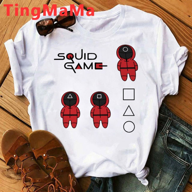 Unisex tričko s potlačou Squid Game