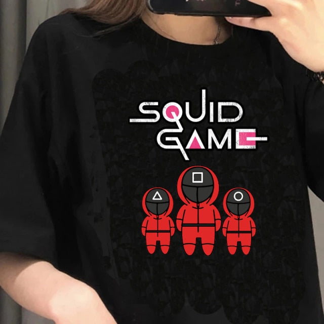 Unisex tričko s potlačou Squid Game