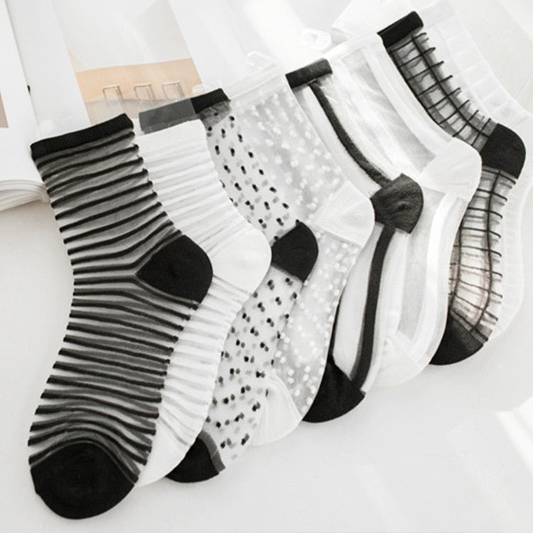 Dámske sieťované ponožky